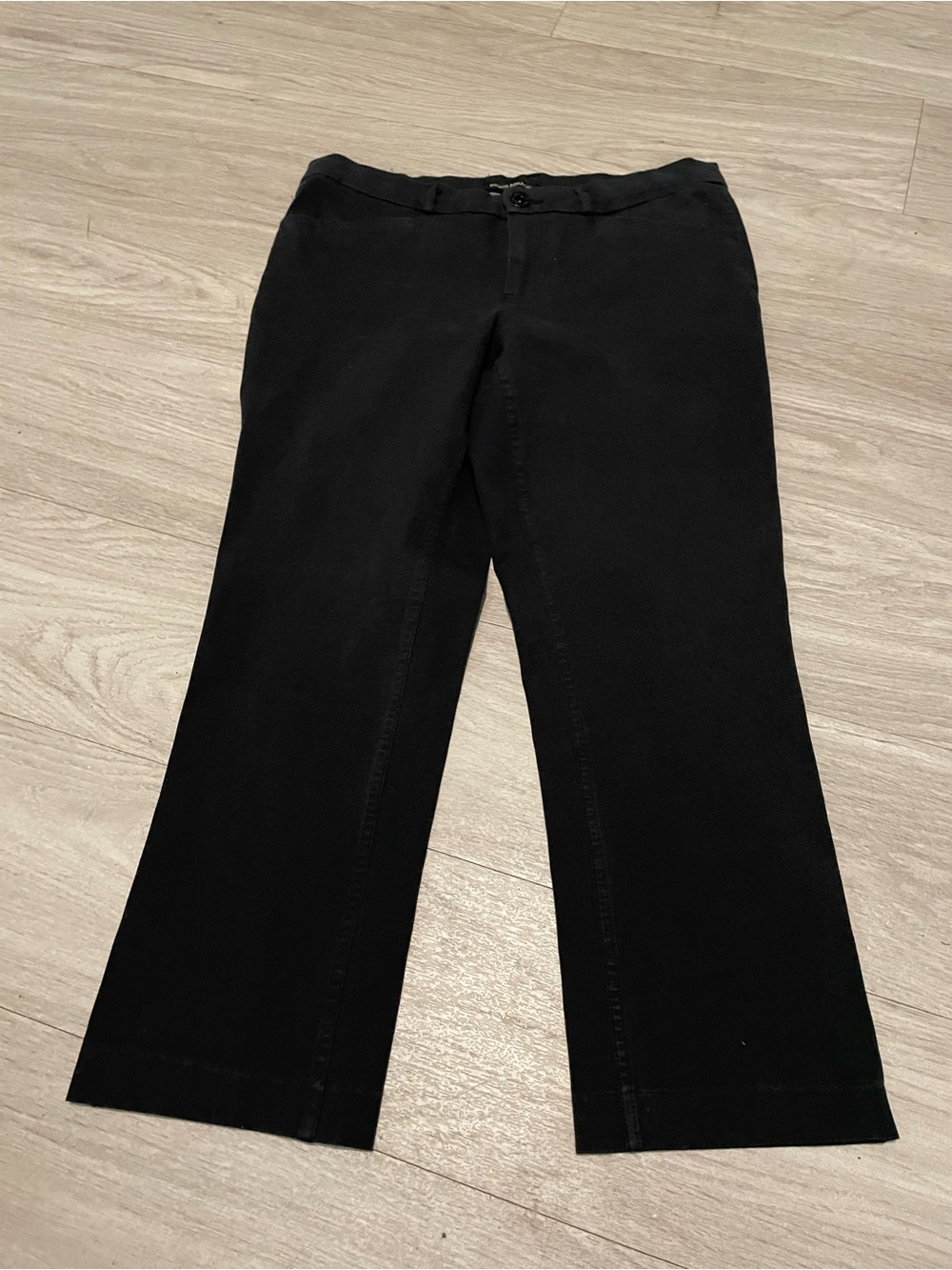 Banana Republic Black Straight-Leg Dress Trousers